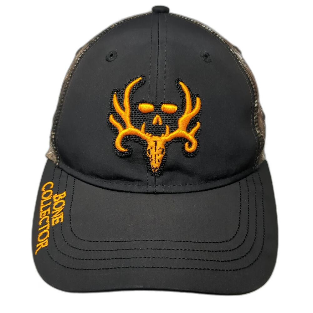 Paramount Outdoors Baseball Cap Black Orange XL Bone Collector Camo Skull Hat